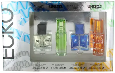 4 Pc  Set Marc Ecko ECKO UNLTD BLUE UNLTD EDT 0.5 Oz Each NIB (212) • $26.09