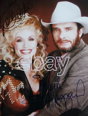 Dolly Parton & Merle Haggard 8.5x11 Signed Autograph Reprint  Mint  {SHIPS FREE} • $15