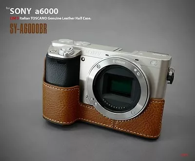 $131.99 • Buy Lim's Italy Genuine Leather Camera Half Case Cover Brown For Sony A6000 Alpha