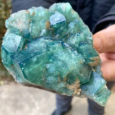 1.1LB   Natural Super Beautiful Green Fluorite Crystal Mineral Healing Specimen • $0.99