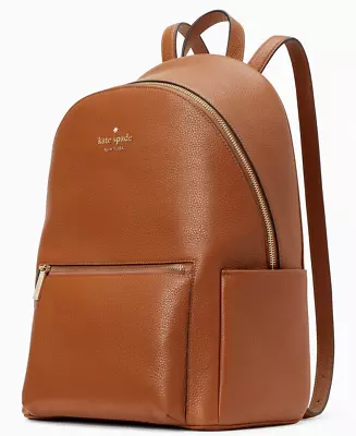 Kate Spade Leila Large Dome Backpack Brown Leather KA742 NWT $459 Retail FS • $297.19