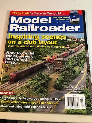  Model Railroader Magazine September 2013  Plus Track Planning Ideals Magazine • $8.99