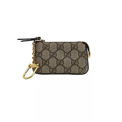 Gucci GG Supreme Monogram Ophidia Key Case Brown • $420