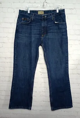  Wrangler 20X Men's Jeans Size 36x30 Straight Boot Blue Denim Jeans Western EUC • $27