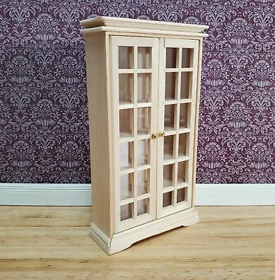 Dollhouse Cabinet With Doors Small Profile 1:12 Scale Miniature Furniture • $13.50