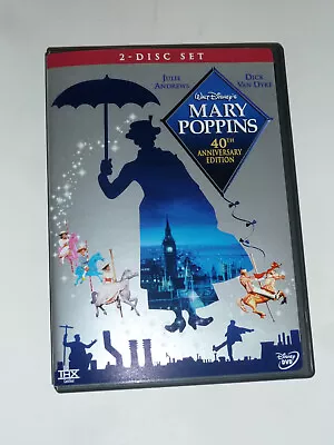 Mary Poppins DVD 2-Disc Set Classic 60s Disney Movie 4oth Anniversary Edition! • $5.18