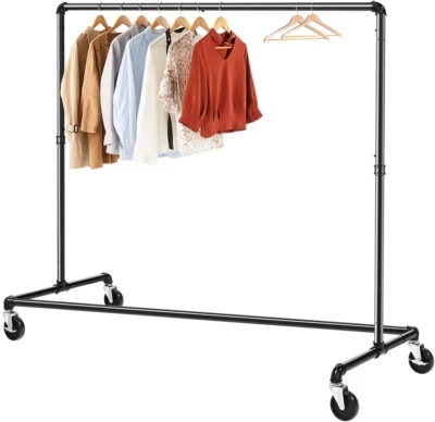 $84.11 • Buy Clothes Rack, Z Base Garment Rack, Industrial Pipe Clothing Rack On