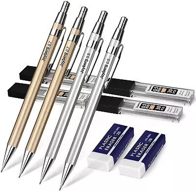 Art Mechanical Pencils Set Metal Drafting Sketching Drawing Pencil Artist Tools • $8.92