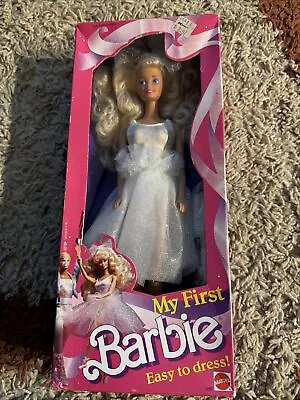 My First Barbie Doll Easy To Dress 1280 Mattel Ballerina 1988 • $15