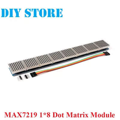 MAX7219 8*8 8 Dot Matrix LED Display Module Digital Tube Control Drive Board 5V • $12.22