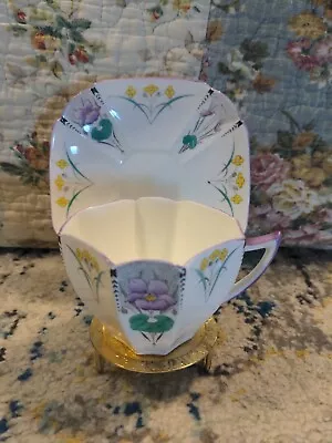 Vintage Rare Queen Anne Shelley Cup And Saucer  • $99
