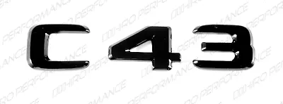 1X New Gloss Black Emblem Trunk Lid Logo Letters For Mercedes-Benz C43 AMG W202 • $14.99