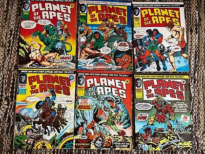 Planet Of The Apes #17 18 19 20 21 22 (1975). 6 X Marvel UK Comics. Excellent. • £8.99