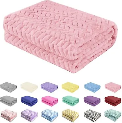 £5.99 • Buy Baby Newborn Soft Fleece Blanket Pram Crib Moses Basket Girl Boy Unisex 0+ Month