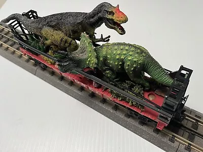 O Scale Lionel Train Bulkhead Flat Car Dinosaur Toy Load • $39.95