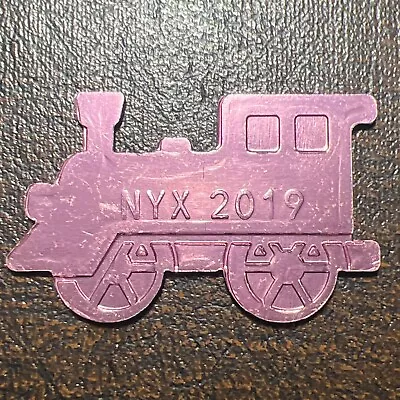 Mardi Gras Doubloon Token - NYX Train In Pink Color - Dated 2019 • $2.19