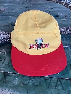 XXXX Man Beer Gold Adjustable Cap Hat 5 Panel Cap Baggy Like New Promo Merch • $24.95
