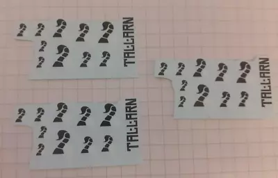 3x Tallarn Tank Decals - Astra Militarum Vehicle Transfers • £4