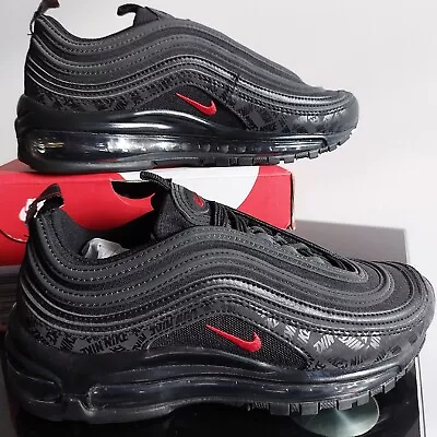 ✅️ Sale ✅️ Nike Air Max 97 Black EU 36 Warehouse Clearance Drill Trap Kicks • $59