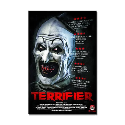 Terrifier Horror Movie Poster Painting Wall Art Decoration Print 24x36 Inch • $5.26