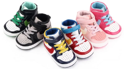 £5.59 • Buy Fashion Baby Boy Girl Pram Shoe Infant Toddler First Step Trainers High Top Boot