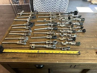 Huge Lot 35 Vintage Fisher Castaloy Labasco Adjustable Beaker Tube Clamp Holders • $125.89