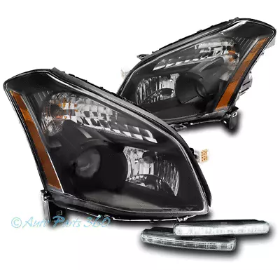 For 07-08 Maxima SE SL Black Replacement Projector Headlights W/LED DRL Signal • $320.95