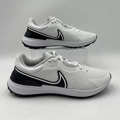 Mens Size 10.5 Nike Infinity Pro 2 Golf Shoes White Black Photon Dust DJ5593 115 • $54.99