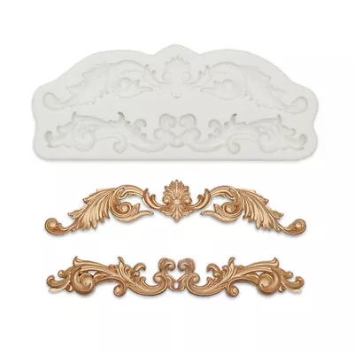 £3.49 • Buy Vintage Baroque Relief Silicone Fondant Mould Cake Decorating Border Baking Mold