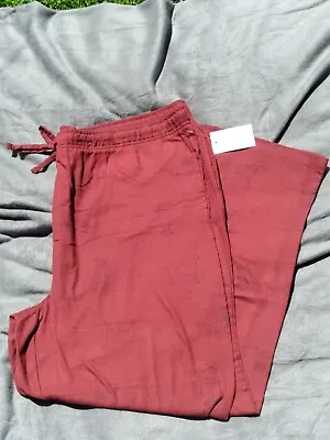 Men's Sonoma Dog Maroon Flannel Sleep Pant Loungewear Pajama XXL NWT • $10.99