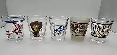 Vintage Lot Of 5 Shot Glasses • $9.99