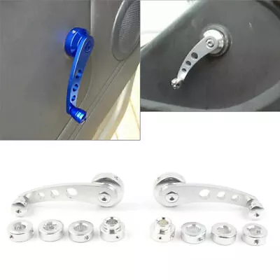 2x CNC Aluminum Alloy Manual Door Window Crank Handle Winder Truck Pickup • $28.58