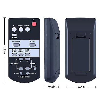 New FSR68 ZJ78800 Remote Control For Yamaha Soundbar YAS103 YAS-103 YAS-93 YAS93 • $15.18