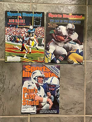 Miami Dolphins Football Sports Illustrated Magazines.  Dan Marino • $10.99