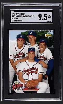 1993 Upper Deck 472 Glavine Smoltz Avery Maddux SGC 9.5 Population 3 • $249.99