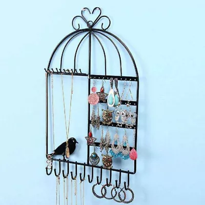 Jewelry Hanger Wall Earring Holder Hanging Bracelet Organizer • £13.50