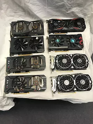 Lot Of 8 RADEON RX570  GTX 1060 & OTHERS Graphics/Video Card (not Working) • $179.99