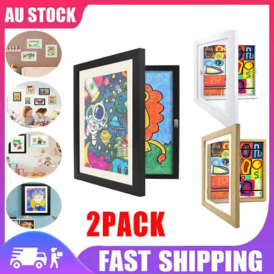 2PCS Kids Art Frame For Children Drawing Changeable Kid Artwork A4 Picture Frame • $12.99