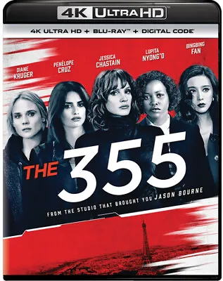 The 355 [New 4K UHD Blu-ray] With Blu-Ray 4K Mastering Digital Copy • $30.38