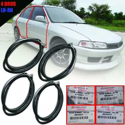 Front Rear Door Rubber Seal Weatherstrip For Mitsubishi Lancer CK2 Sedan 1996-01 • $95.31