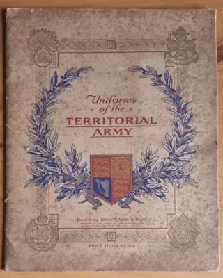 UNIFORMS OF THE TERRITORIAL ARMY. 1939 John Player Card Album Complete 50 Cards • £5.99