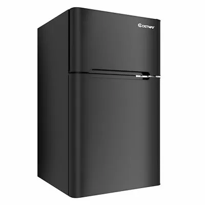Stainless Steel Refrigerator Small Freezer Cooler Fridge Compact 3.2 Cu Ft. Unit • $219.99