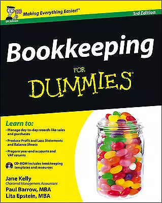 Bookkeeping For Dummies By Epstein Lita Book The Cheap Fast Free Post • £8