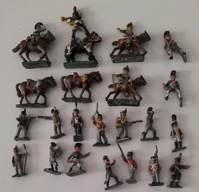 Various Napoleonic Small Painted Soldier Figures & Horses  X22 • £1.99
