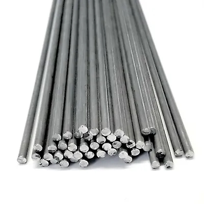Steel Wire 3mm Dia X 3ft - 914mm Pack Of 50 Mild Steel Rods - MCNS002 • £29.98