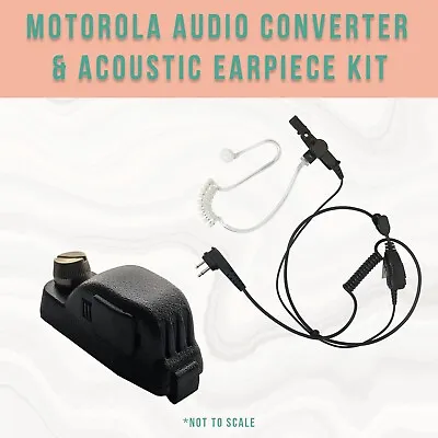 Audio Adapter Kit 2-Pin To Muti-Pin For Motorola Radios CLS1110 RDM2070D BPR40 • $28.99