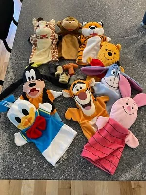 Lot Of 9 Hand Puppets And 6 Finger Puppets Variety Disney Baby Melissa And Doug • $17