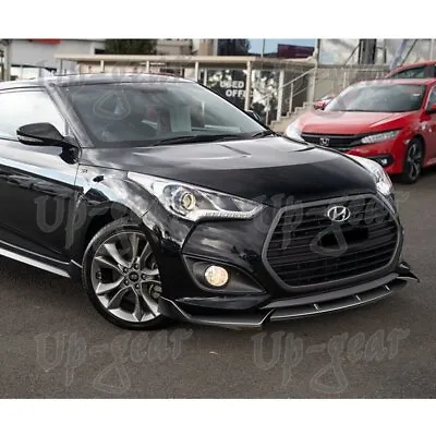 For 13-17 Hyundai Veloster Turbo Painted Black Front Bumper Lip Spoiler Splitter • $74.50