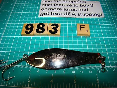 V0983 F  Unusual Metal Professor Fishing Lure • $19.95
