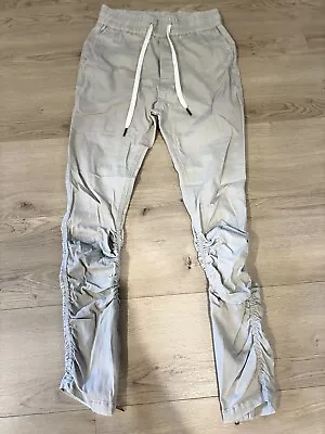 H&M Divided Side Zip Leg Khaki Jogger Pants Men Size 28 • $14.90